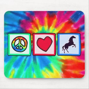 Frieden, Liebe, Pferde Mousepad