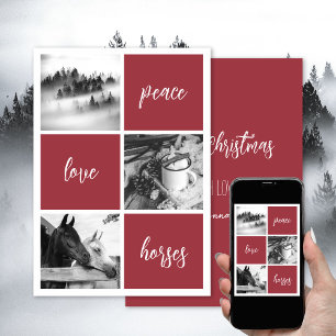 Frieden Liebe Pferde Pferdeliebhaber Weihnachten U