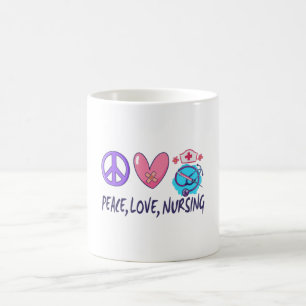 Frieden Liebe Pflege Kaffeetasse