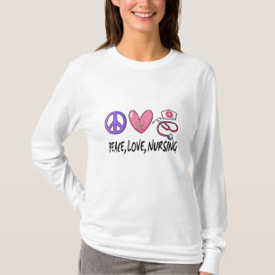 Frieden Liebe Pflege T-Shirt