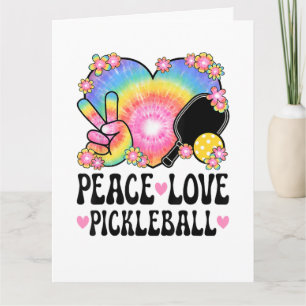 Frieden Liebe Pickleball Karte