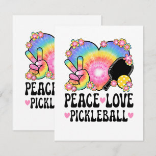 Frieden Liebe Pickleball Karte