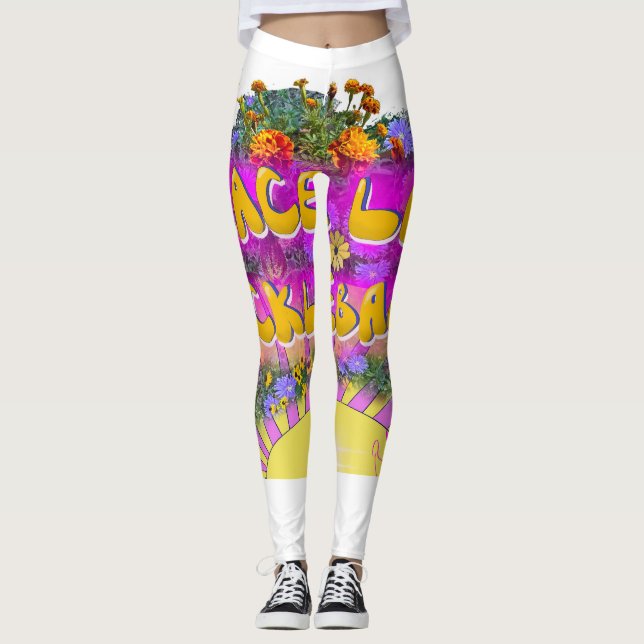Frieden, Liebe, Pickleball-Leggings Leggings (Vorderseite)