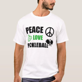 Frieden Liebe Pickleball, Lustige Pickleball Sprüc T-Shirt