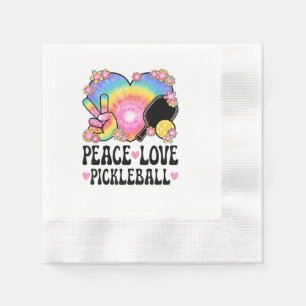 Frieden Liebe Pickleball Serviette