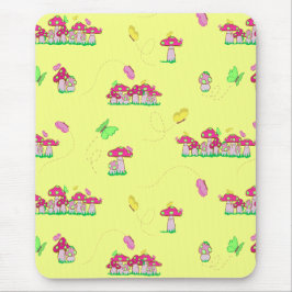Frieden Liebe Pilze Mousepad