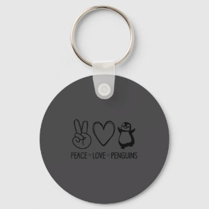 Frieden Liebe Pinguine, Lustig, Witze, Sarkastisch Schlüsselanhänger