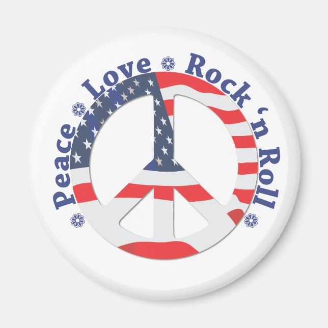 Frieden, Liebe, Rock'n'Roll Magnet (Vorne)