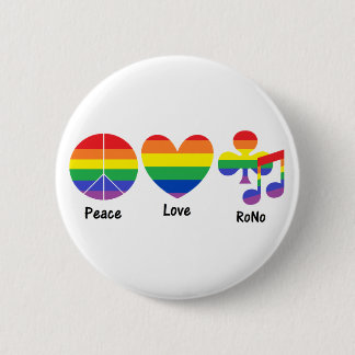 Frieden, Liebe, RoNo Button