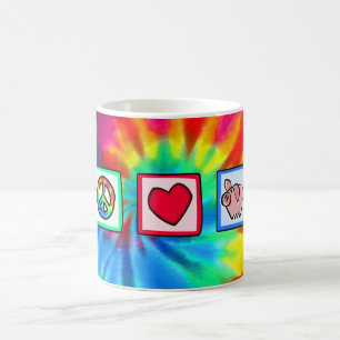 Frieden, Liebe, Schweine Kaffeetasse