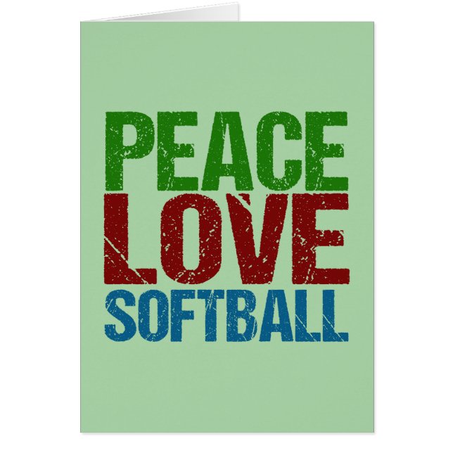 Frieden Liebe Softball (Vorne)