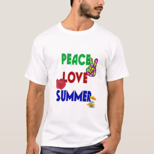 Frieden Liebe Sommer T-Shirt