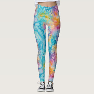 Frieden Liebe Tie-Dye Leggings
