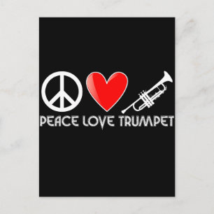 Frieden, Liebe, Trumpf Postkarte