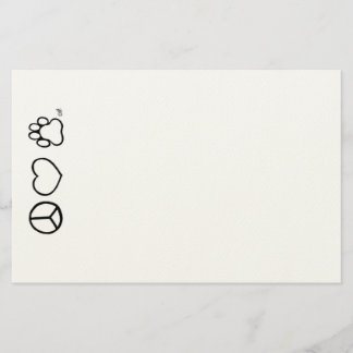 Frieden, Liebe u. Hunde Briefpapier