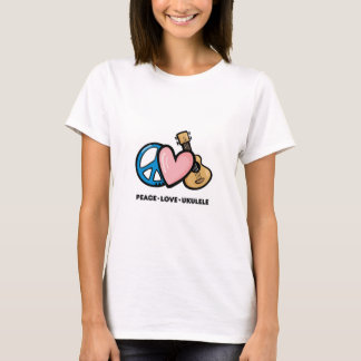 Frieden, Liebe, Ukulele T-Shirt