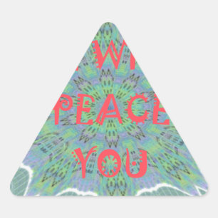 Frieden, Liebe und afrikanische Printmedien: Fried Dreieckiger Aufkleber