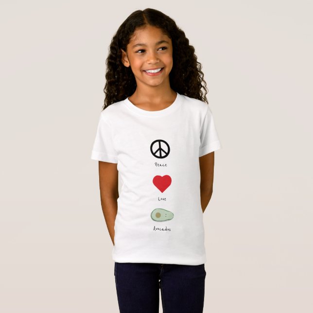 Frieden, Liebe und der T - Shirt des (Vorne ganz)