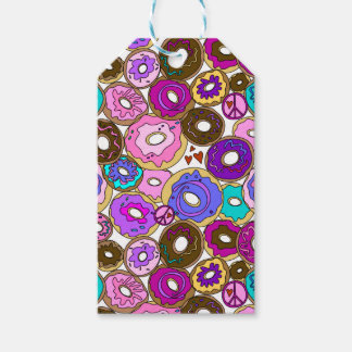 Frieden Liebe und Donuts Geschenkanhänger