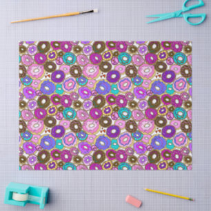 Frieden Liebe und Donuts Seidenpapier