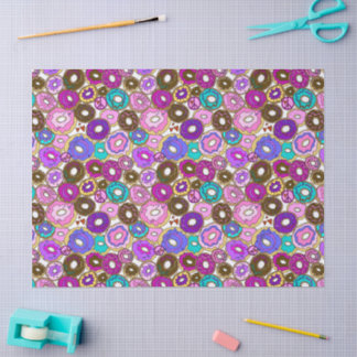 Frieden Liebe und Donuts Seidenpapier