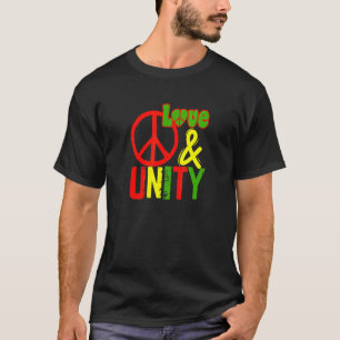 Frieden Liebe und Einheit Jamaika Reggae Musik Ras T-Shirt