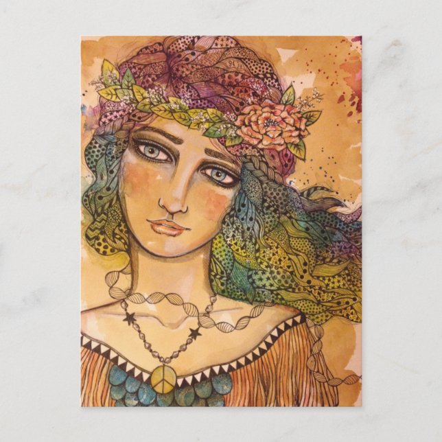 Frieden, Liebe und Einheit Postkarte (Vorderseite)