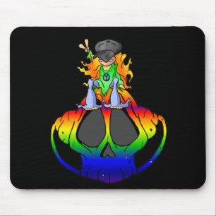 Frieden, Liebe und Felsen u. Rolle Mousepad