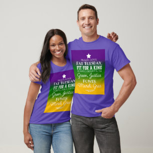 Frieden, Liebe und Fett Dienstag T-Shirt