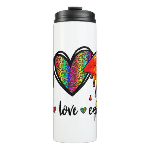Frieden, Liebe und Gleichheit Thermosbecher