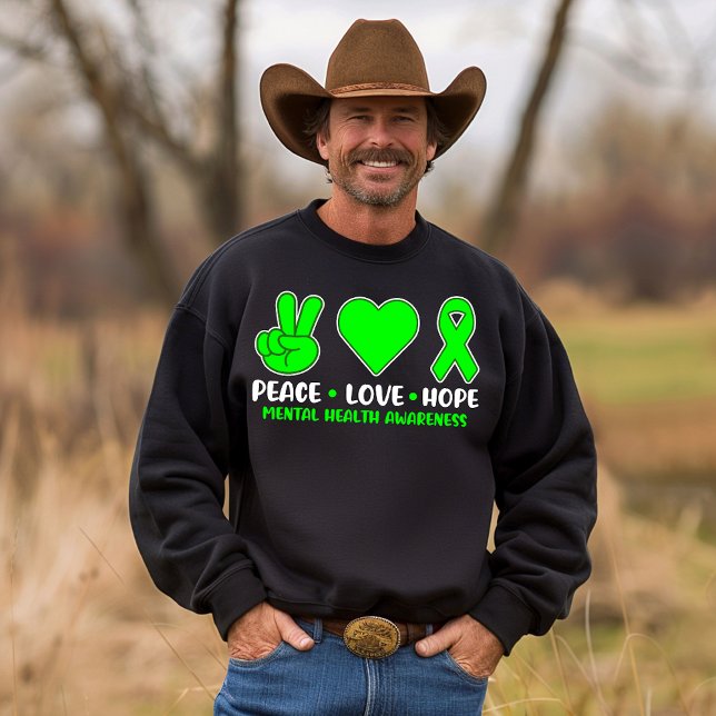 Frieden, Liebe und Hoffnung Sweatshirt (Von Creator hochgeladen)