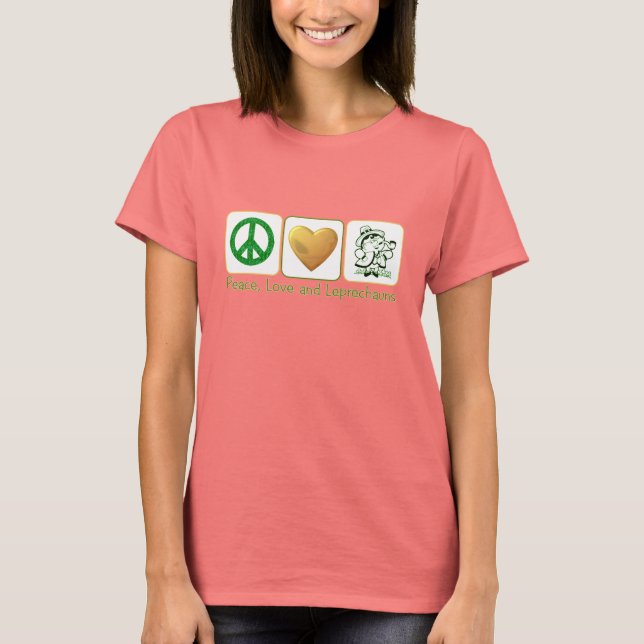 Frieden, Liebe und Kobolde T-Shirt (Vorderseite)