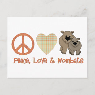 Frieden, Liebe und Lager; Wombats Postkarte