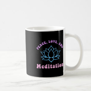 Frieden Liebe Und Meditation Trendy Retro Yoga New Kaffeetasse