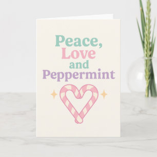 Frieden, Liebe und Pfefferminze Karte