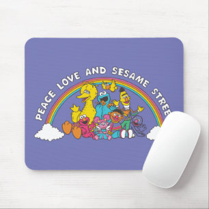 Frieden, Liebe und Sesamstraße Mousepad