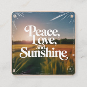 Frieden, Liebe und Sonnenschein Begleitkarte