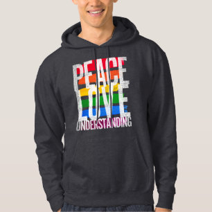 Frieden Liebe und Verständnis Hoodie