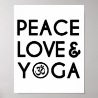 Frieden Liebe Und Yoga Om Symbol Yogi Yoga Zitat -