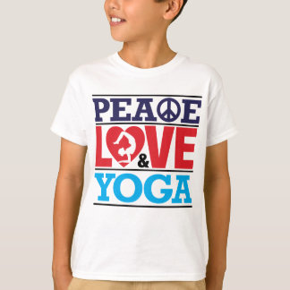 Frieden, Liebe und Yoga-Shirt T-Shirt