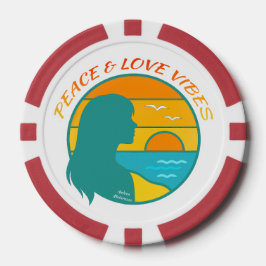 Frieden & Liebe Vibes Pokerchips