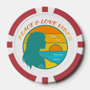 Frieden & Liebe Vibes Pokerchips