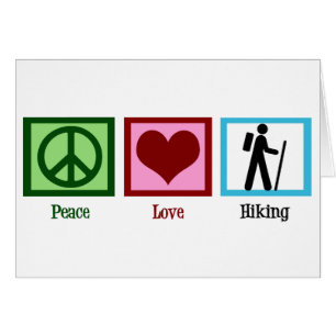Frieden Liebe Wandern