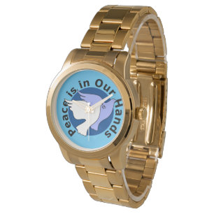 FRIEDEN LIEGT IN UNSERER HAND ARMBANDUHR