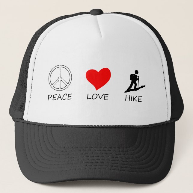 Frieden love33 truckerkappe (Vorderseite)