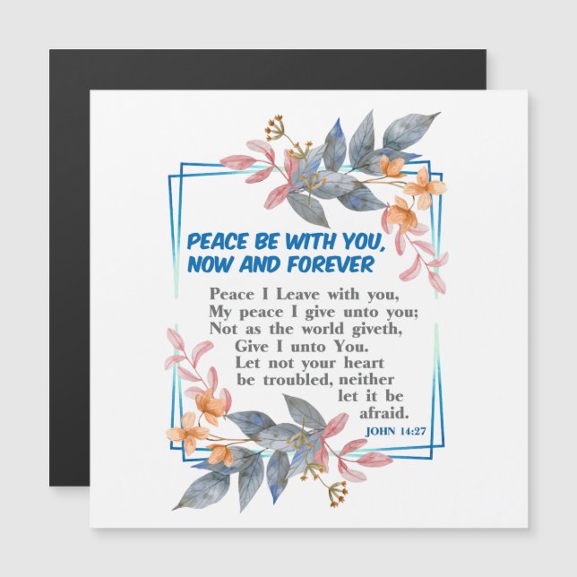 Frieden mit dir magnetkarte (Vorne/Hinten)