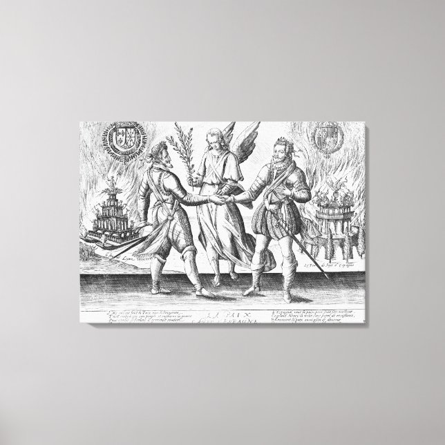 Frieden mit Spanien Leinwanddruck (Vorderseite)