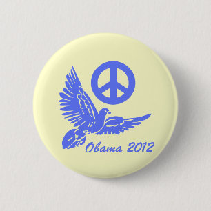 Frieden Obama 2012 Button
