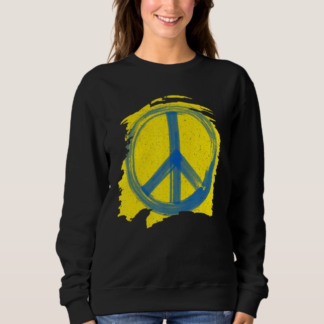 Frieden ohne Krieg Paint B Sweatshirt (Vorderseite)