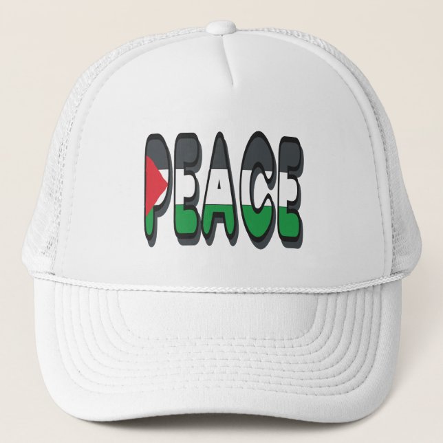 Frieden Palästina Truckerkappe (Vorderseite)